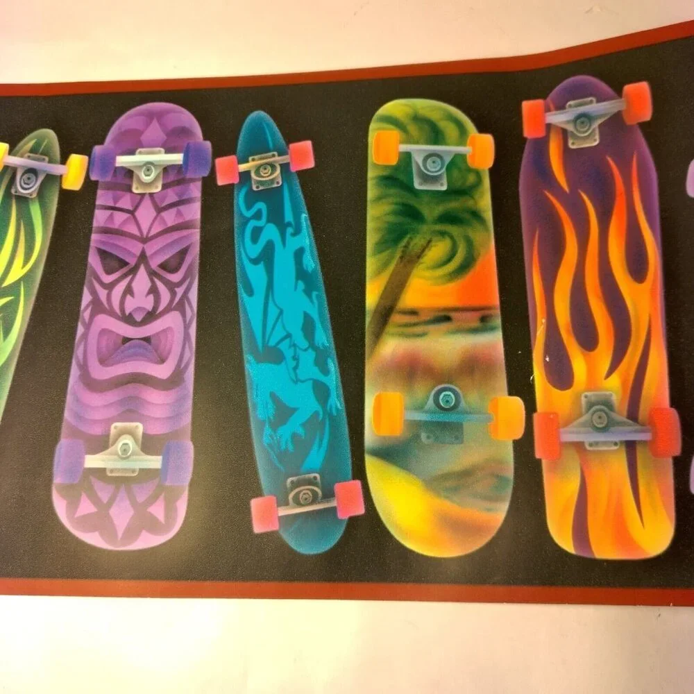 Chesapeake Skateboard Wallpaper Border 3 Rolls 45 Feet Total Skate Skater 8